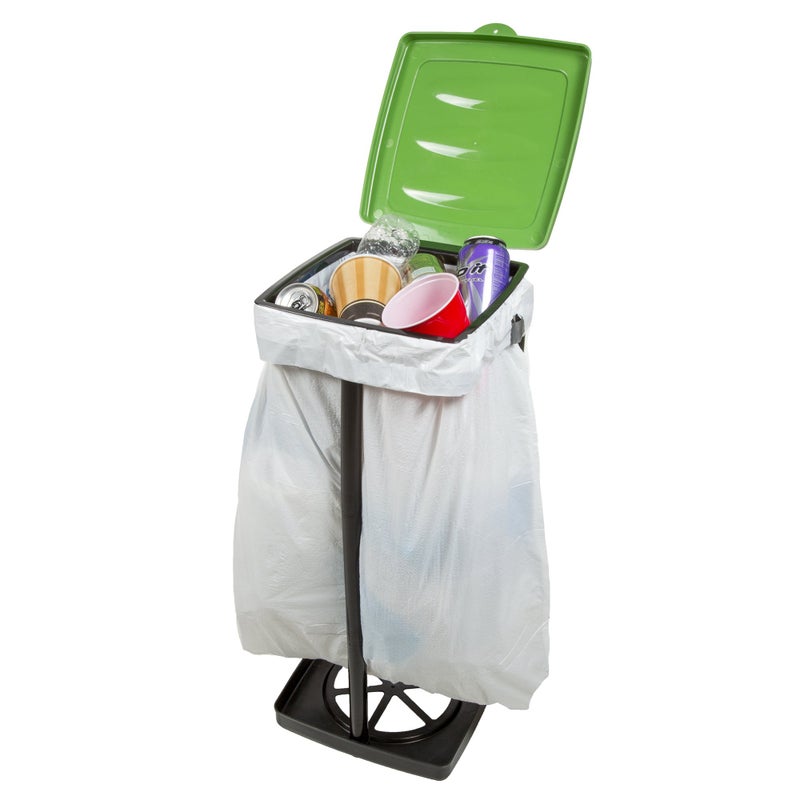Wakeman Portable Trash Bag Holder - Collapsible Trashcan for Garbage - Indoor/Outdoor Use - Ideal for Camping, Recycling, and More by Wakeman Outdoors (Green) - Image 4